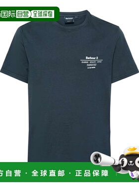1h可退 香港直邮Barbour 巴伯尔 男士 短袖T恤 MTS1269 blue蓝色