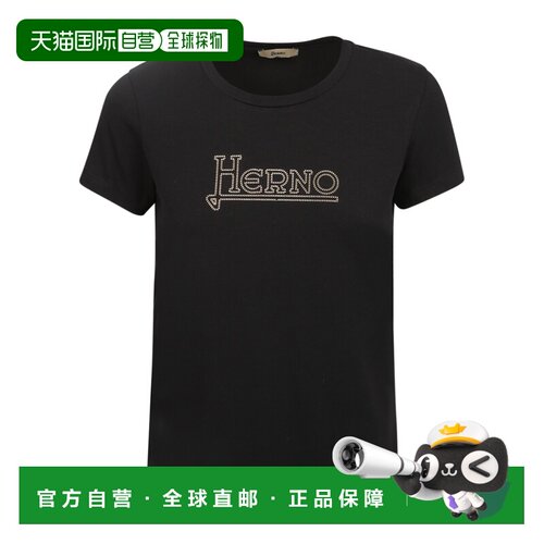 1h可退 香港直邮HERNO 女士衬衫 JG0010D520099300 SS2022 黑色 