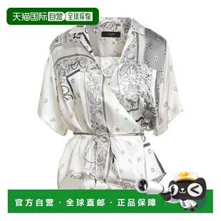 1h可退 香港直邮AMIRI 女士 真丝上衣 beige米色 舒适时尚