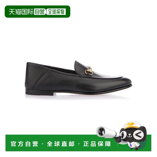 自营Gucci 李承铉同款 黑色马衔扣商务休闲鞋男鞋 407314DLC00
