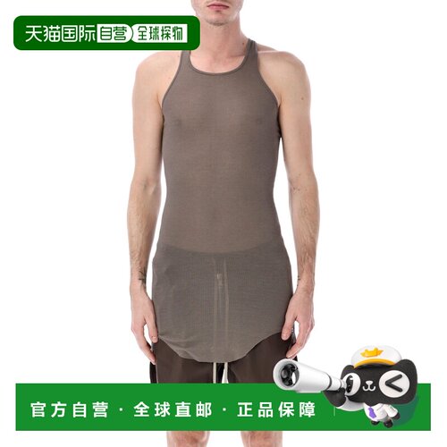 1h可退 香港直邮RICK OWENS 男士T恤 RU01F2150RC34 SS2026 灰色