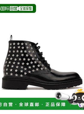 香港直邮Saint Laurent 黑色系带及踝短靴 397106BSS00