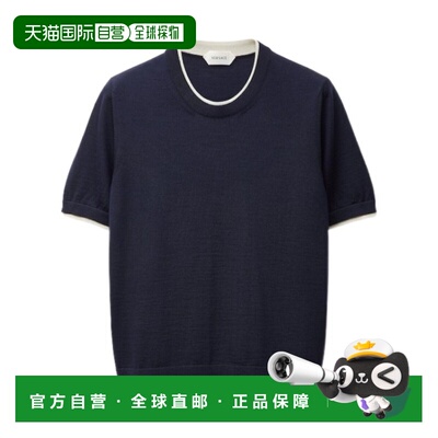 1h可退 Versace 羊毛针织T恤 10257231A17823短袖范思哲男装