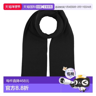 1h可退 香港直邮MAISON KITSUNE 男士 Foulards 围巾 black黑色