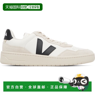 香港直邮Veja 男士 灰白色 V-90 Leather 运动鞋 VD2021061WHITEB