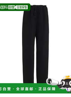 1h可退 香港直邮The Row 女士 Bonnette 抽绳羊毛混纺直筒裤女装