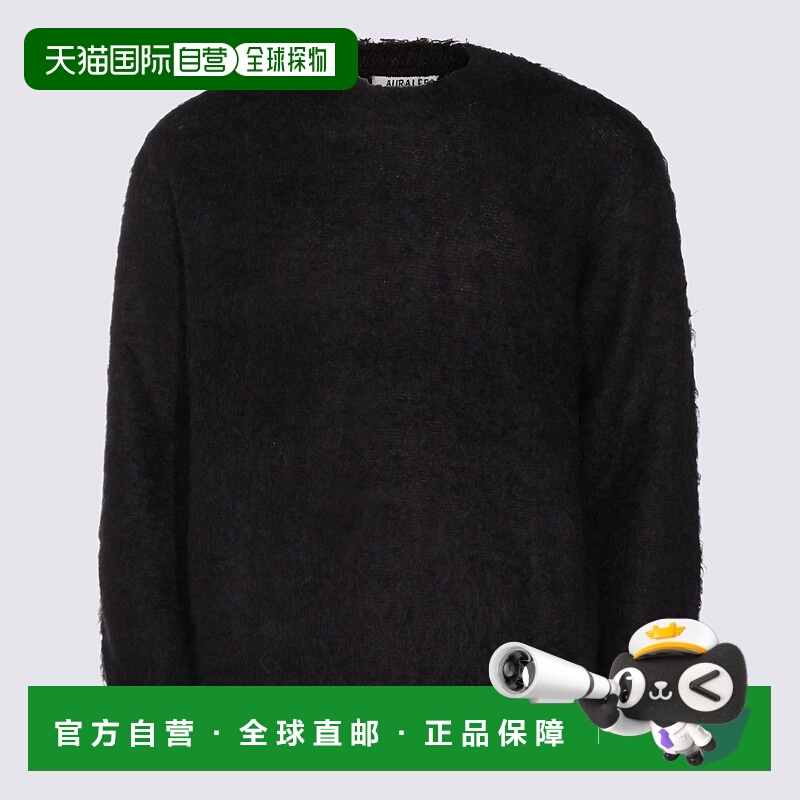 1h可退 香港直邮AURALEE 男士 毛线衫 A25AP02KMINKBLACK