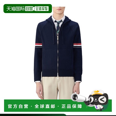 香港直邮Thom Browne 拉链连帽开衫 MKT013AY2001羊绒