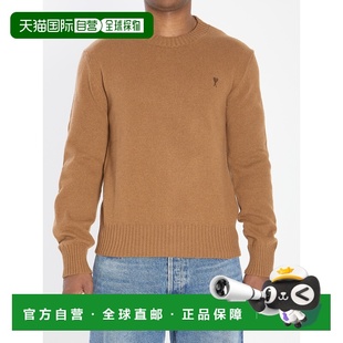 1h可退 香港直邮Ami Paris 男士 AMI DE COEUR 水手领毛衣 HKS830
