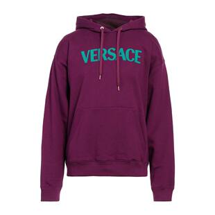 舒适时尚 香港直邮versace purple紫色 连帽运动衫 范思哲 男士