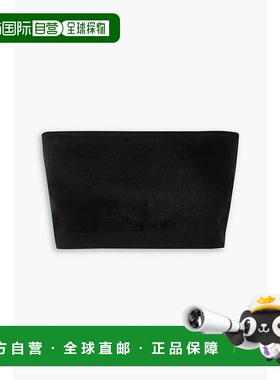 1h可退 香港直邮Alaia 女士 天鹅绒抹胸上衣 AA9H10211M487