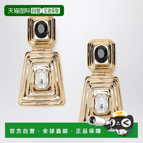 香港直邮ALESSANDRA RICH 亚历山德拉.瑞秋 女士 CLIPON 镀金水晶