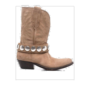 香港直邮Golden Goose Deluxe Brand 扣环开合绒面皮短靴 GWF0013