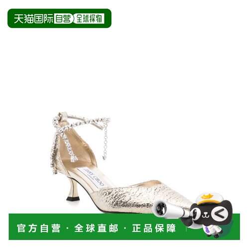 1h可退 香港直邮JIMMY CHOO 女士高跟鞋 STEVIE50GZBGOLD SS2025