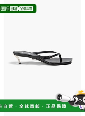 香港直邮Versace 范思哲 女士 Pin-Point 皮质凉拖 1011192DVT511