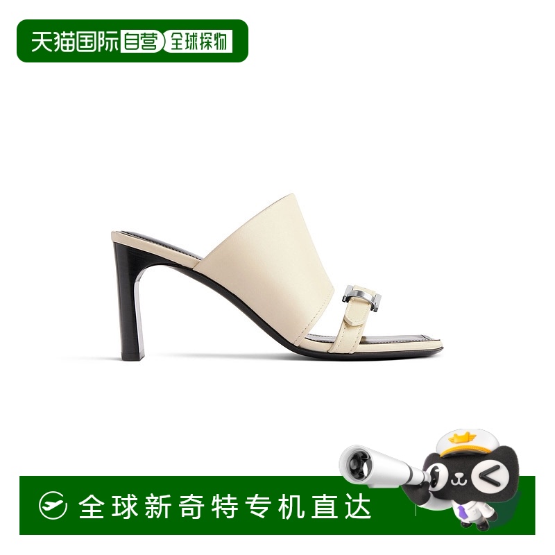 欧洲直邮BALENCIAGA（2025 年新品）女式 Bel Air 80 毫米豆色凉