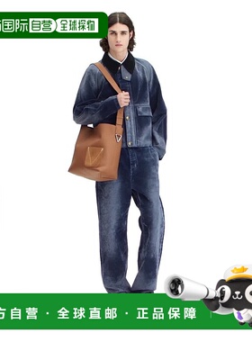 自营1h可退 欧洲直邮LV路易威登 Remix男士黑色小牛皮老花图案德