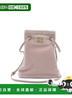 香港直邮Miu Miu 缪缪 女士 迷你天鹅绒斜挎包 5NF460068F0E18