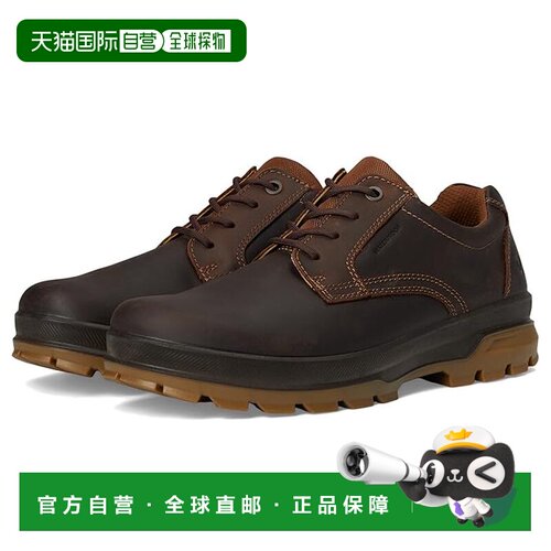 1h可退 美国直邮ecco 爱步 男士 Track 皱纹扁平头低帮防水远足鞋