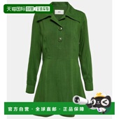 香港直邮Ami Paris 女士 1h可退 真丝混纺迷你连衣裙 003758