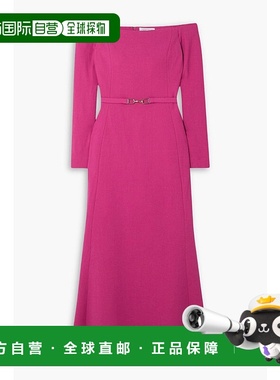 香港直邮Gabriela Hearst 女士 Carole 露肩束带羊毛绉连衣裙 323