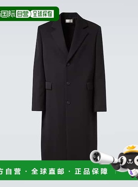 1h可退 香港直邮The Row 男士 Compa 初剪羊毛大衣 black黑色 舒