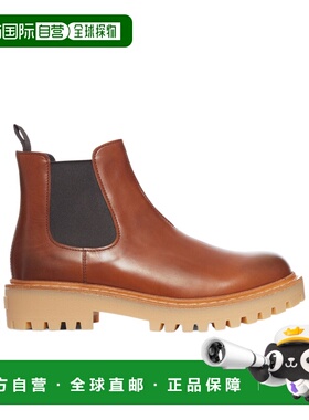 香港直邮Prada 圆头靴子 2TE211070FG000普拉达切尔西靴