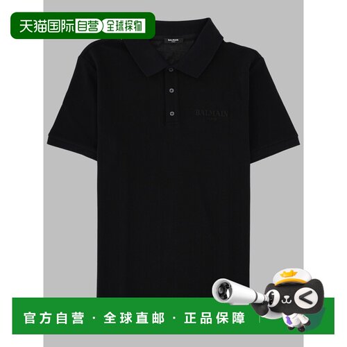 香港直邮BALMAIN 男士POLO衫 HH1GB085BD59EAP CO 黑色 classic s