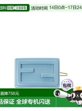1h可退 香港直邮Fendi 长方形徽标发夹 JFP403AMRG
