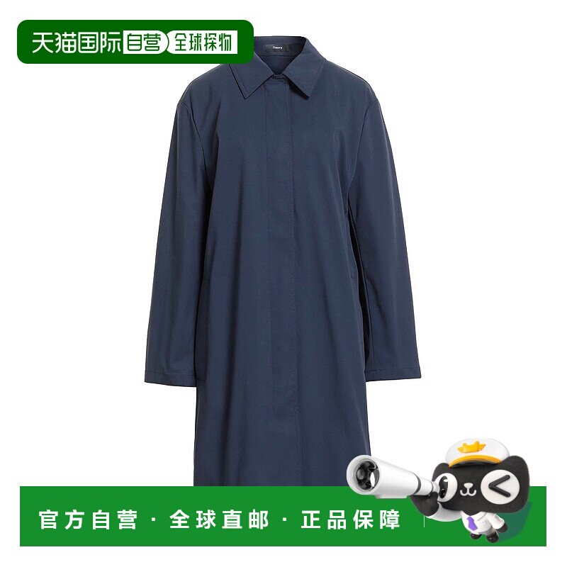 1h可退 香港直邮THEORY 希尔瑞 女士 长款夹克 blue蓝色 舒适时尚