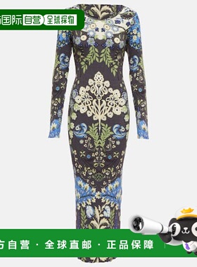 香港直邮Etro 艾特罗 女士 花朵中长连衣裙 000294时尚包臀裙
