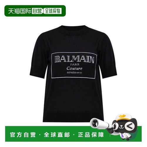 1h可退 香港直邮BALMAIN 女士T恤 EF1KA115KH87EAB AW2025 黑色 T