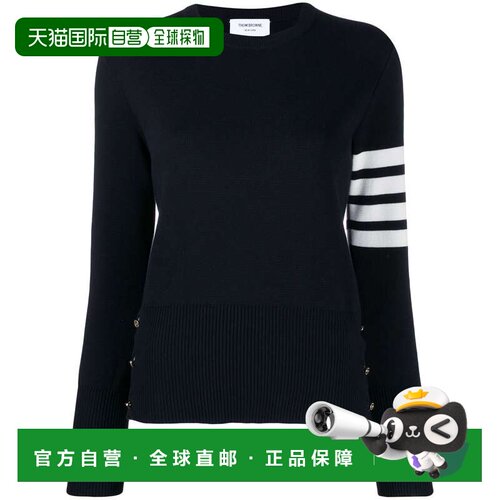 香港直邮THOM BROWNE 女士针织衫 FKA239A00219415 CO 蓝色 4Bar