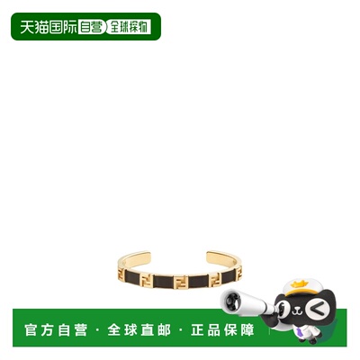 香港直邮FENDI 女士手链手镯 8AK896TL9F0A1F CO 金色 徽标手镯