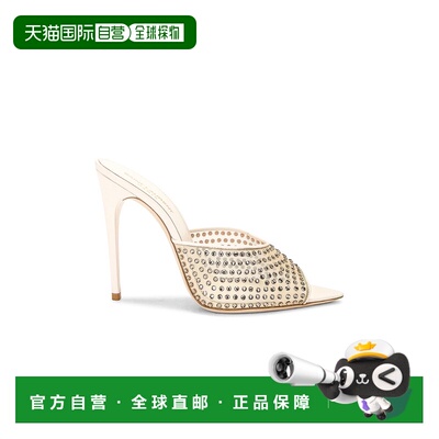 1h可退 香港直邮Saint Laurent 圣罗兰 女士 Blonde 穆勒高跟凉鞋