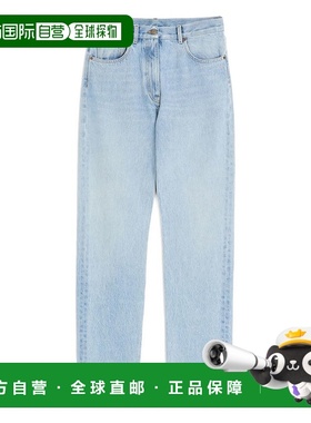 1h可退 香港直邮Valentino 华伦天奴 女士 CLEAR 蓝色棉质牛仔裤