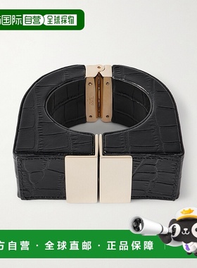 1h可退 香港直邮Tom Ford 汤姆 福特 女士 鳄鱼纹漆皮手镯 JW168L