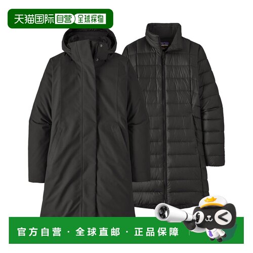 自营欧洲直邮PATAGONIA巴塔哥尼亚 Tres 3-in-1女士H2No连帽派克