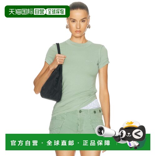 美国直邮Alexander Wang 亚历山大 王 女士 层叠感短袖上衣 1CC22