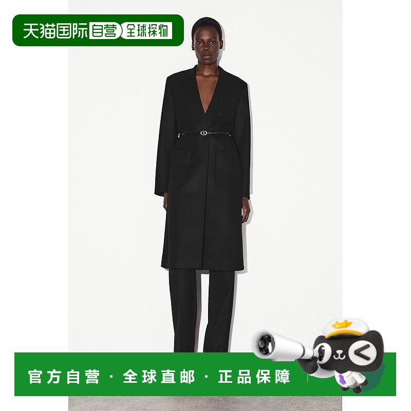自营欧洲直邮COS 女士羊毛羊绒无领大衣