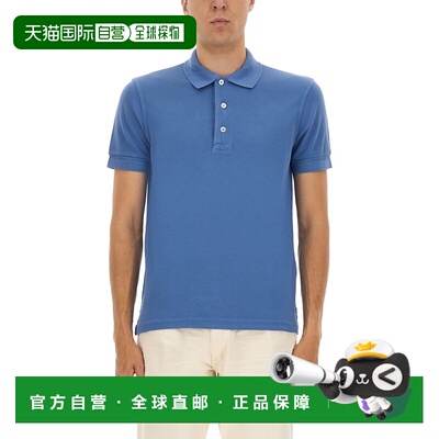 香港直邮TOM FORD 男士T恤 JPS011JMT013HB284 AW2025蓝色短袖