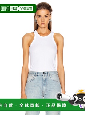 1h可退 香港直邮TOTÊME 女士 曲线罗纹背心 211437772 white白色