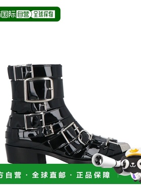 香港直邮mcqueen 亚历山大 麦昆 女士 脚踝靴 black黑色 舒适时尚