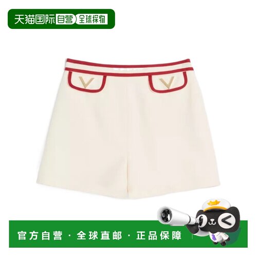 1h可退 香港直邮VALENTINO 女士短裤 BRF3301CFAS0 AW2025 白色