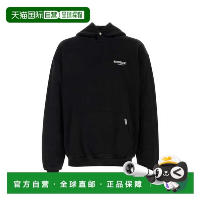 1h可退 香港直邮Represent 男士 Owners Club 黑色棉质卫衣 OCM41