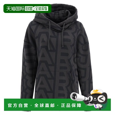 香港直邮Marc Jacobs 马克 雅可布 女士 字母花押宽大连帽运动衫