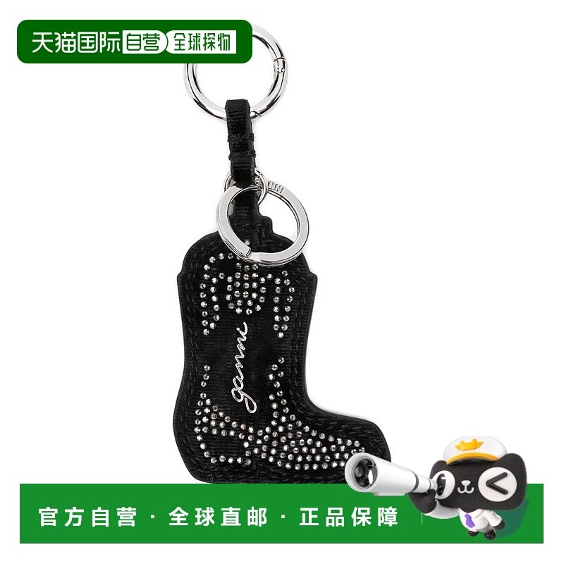 1h可退 香港直邮GANNI 甘尼 女士 Keychains 黑色钥匙扣 B3010060