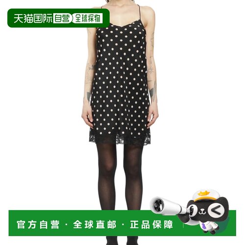 Saint Laurent 波点吊带连衣裙 856868Y7J37性感 【付后1h可退】