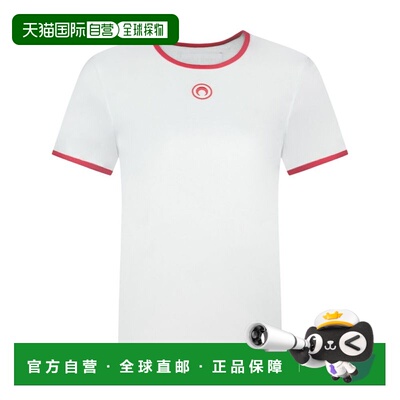 1h可退 香港直邮Marine Serre 女士 CON 徽标T恤 UTT014ACJER0008