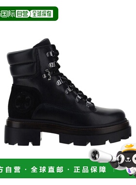 香港直邮Tory Burch 印标中筒短靴 140157厚底鞋女靴